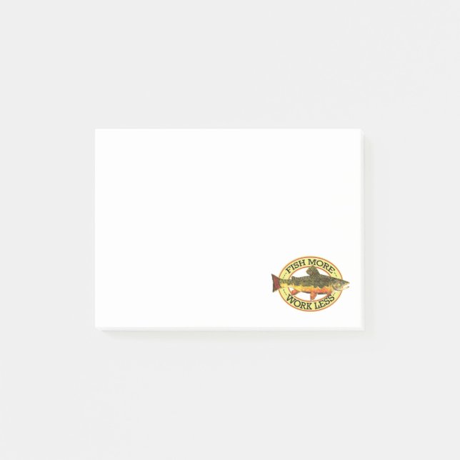 Brook Trout-Flygfisket Post-it Block (Framsida)