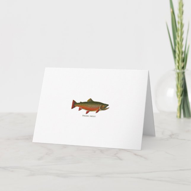 Brook Trout Male (lektningsfas) Kort (Framsida)