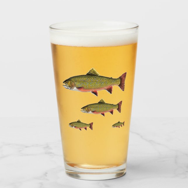 Brook Trout Pub Glass Family Glaskopp (Framsida fylld)