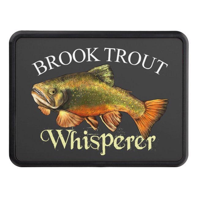 Brook Trout Whisperer Mörk Dragkroksskydd (Framsidan)
