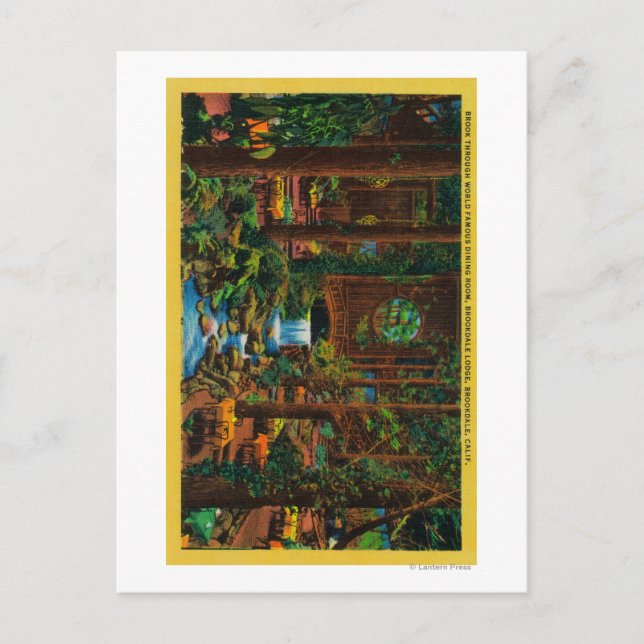 Brookdale Lodge Dining RoomBrookdale, CA Vykort (Framsida)