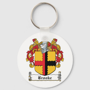 Brooke familjvapensköld nyckelring