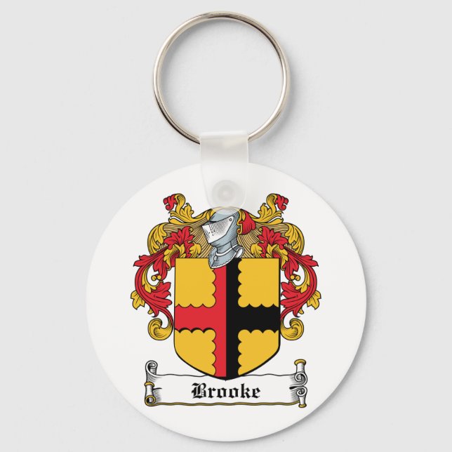 Brooke Family Crest Nyckelring (Framsida)