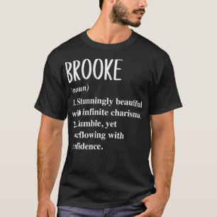 Brooke First Namn Definition Personlig Gift Ide T Shirt