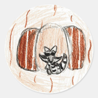 Brooke: Round Sticker Runt Klistermärke
