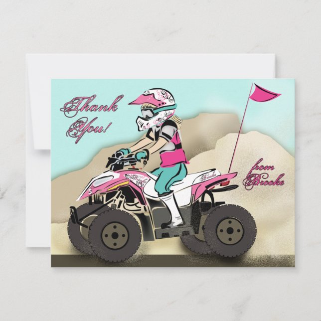 Brookes ATV noterar kortet Tack Kort (Framsida)