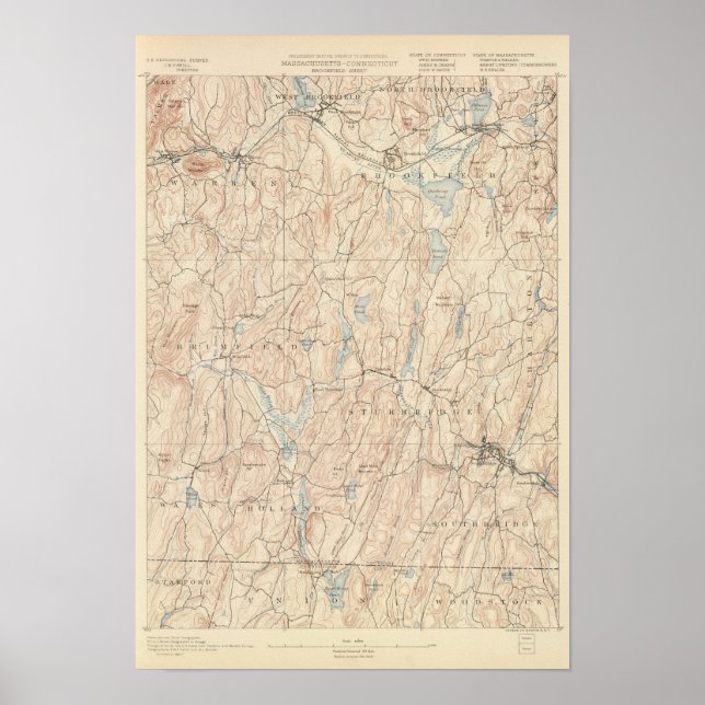 Brookfield, Massachusetts Poster (Framsidan)