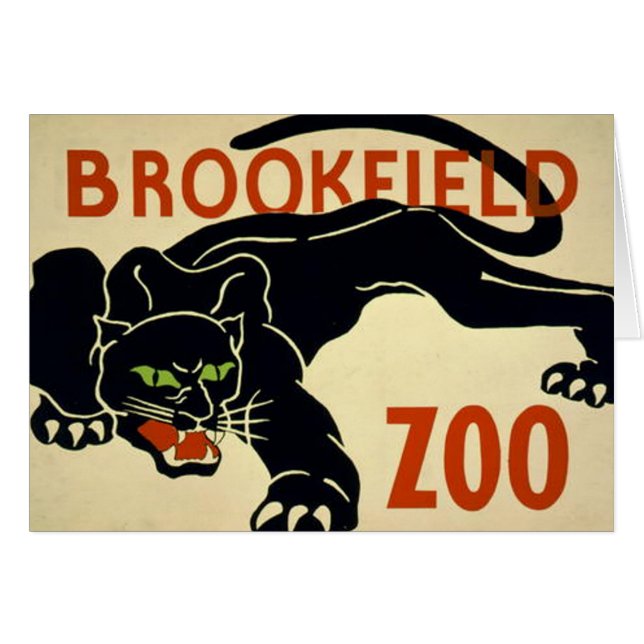 Brookfield-Panther Hälsningskort (Framsidan Horizontal)