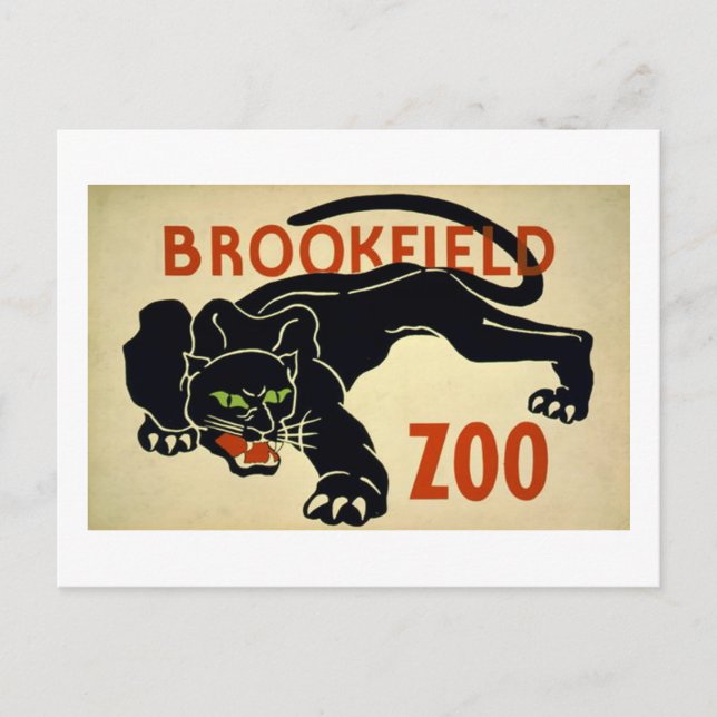 Brookfield-Panther Vykort (Framsida)