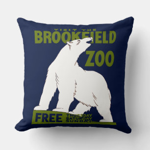 Brookfield Zoo, Federal Art Programme Poster 1936 Kudde