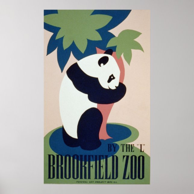 Brookfield Zoo Panad Poster (Framsidan)