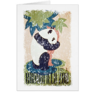 Brookfield Zoo-Panda i nöd Hälsningskort