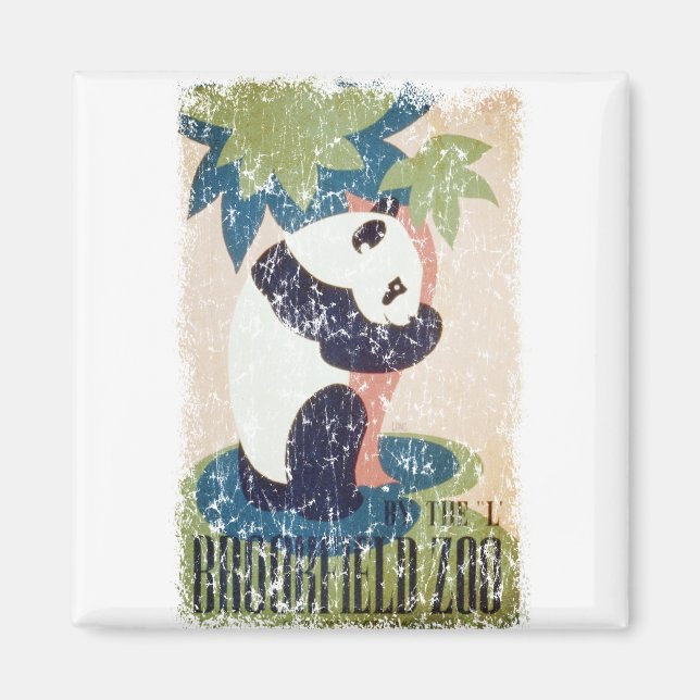 Brookfield Zoo-Panda i nöd Magnet (Framsidan)