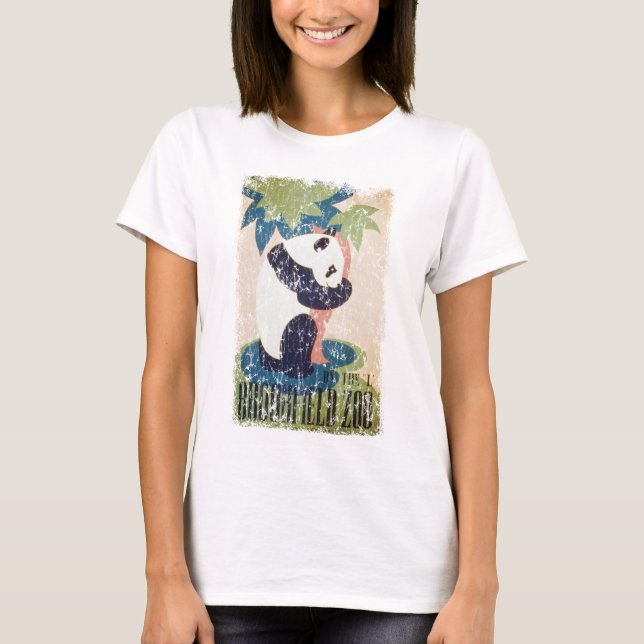 Brookfield Zoo-Panda i nöd T-shirt (Framsida)