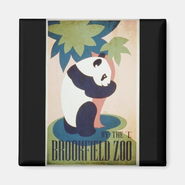 Brookfield Zoo-Panda Magnet (Framsidan)