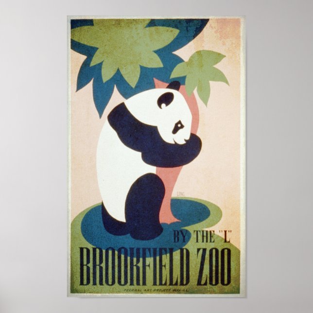 Brookfield Zoo-Panda Poster (Framsidan)