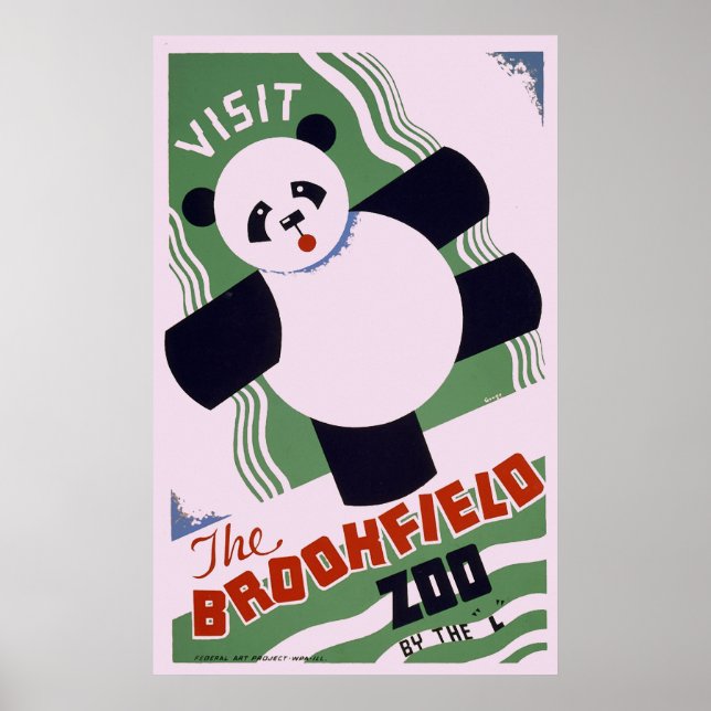 Brookfield Zoo Panda Poster (Framsidan)