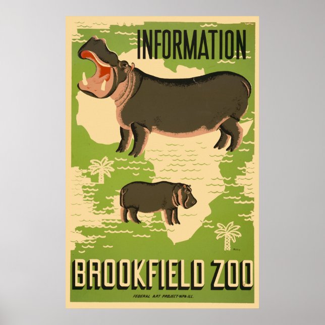 Brookfield Zoo Poster (Framsidan)