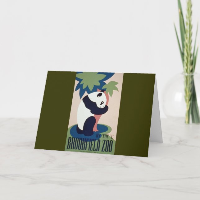 Brookfield ZooPanda Kort (Framsida)
