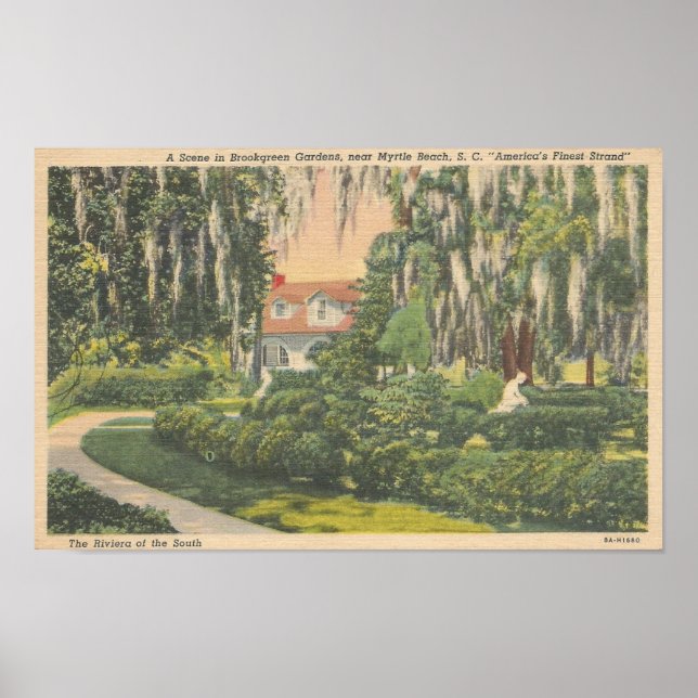 Brookgreen Gardens, Myrtle Beach, SC Postcard Poster (Framsidan)