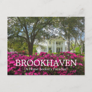 Brookhaven Mississippi Antebellum Vår Vykort