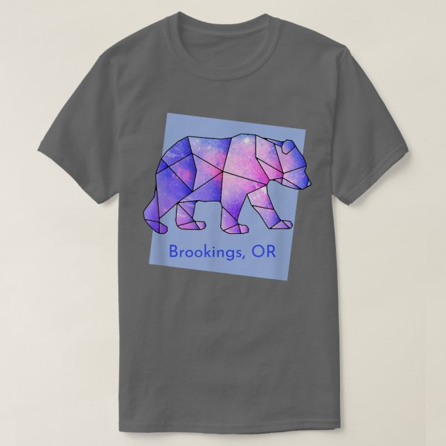 Brookings- eller Galaxy Bear Abstrakt Geometrical  T Shirt (Design framsida)