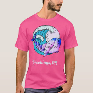 Brookings ELLER japansk färgad Geometric Orca Kill T Shirt