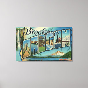 Brookings Oregon - stora brevplatser Canvastryck