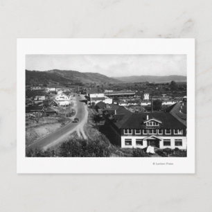 Brookings-, Oregon Town View- och Ocean Photograph Vykort