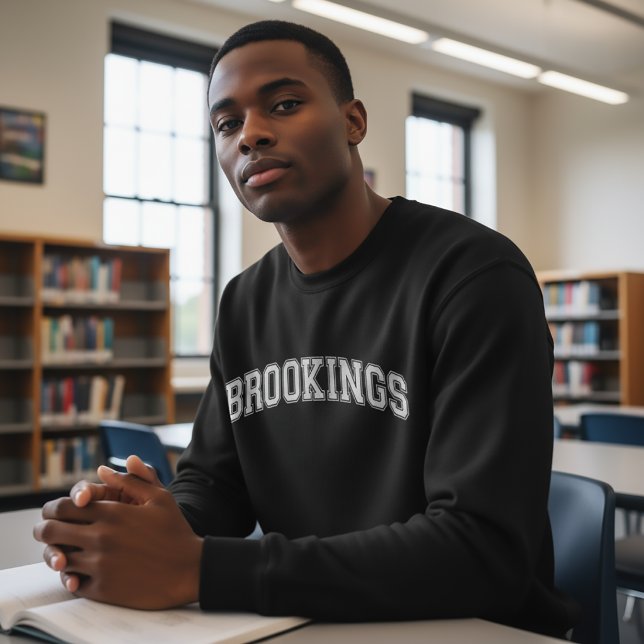 BROOKINGS Universitetstils-tröja Amerika College Lång Ärmad Tröja (Skapare uppladdad)