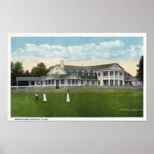Brooklawn Land Klubb Women Golfing Poster