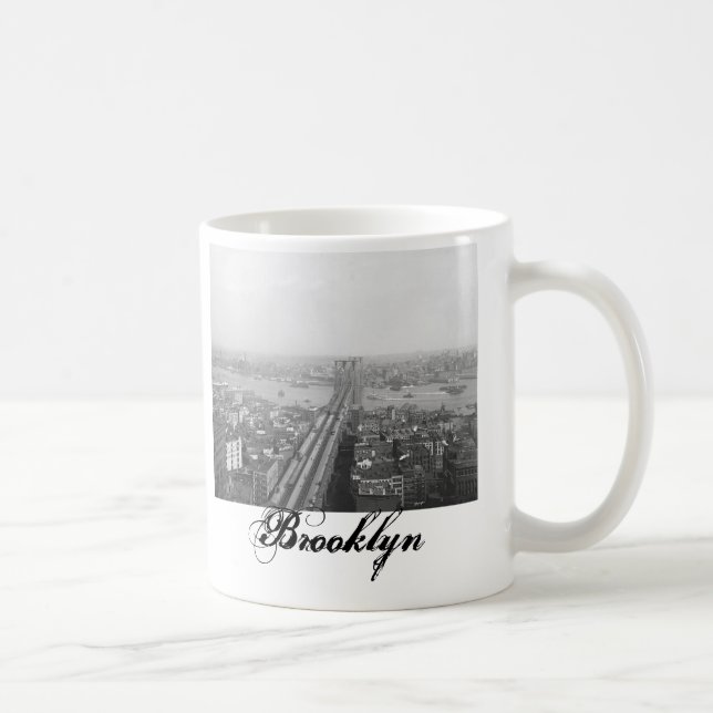 Brooklyn 1901 överbryggar NY-muggen Kaffemugg (Höger)