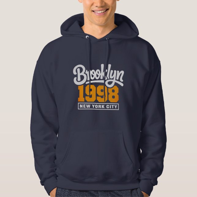 Brooklyn 1988 Hoodie Sweatshirts (Framsida)