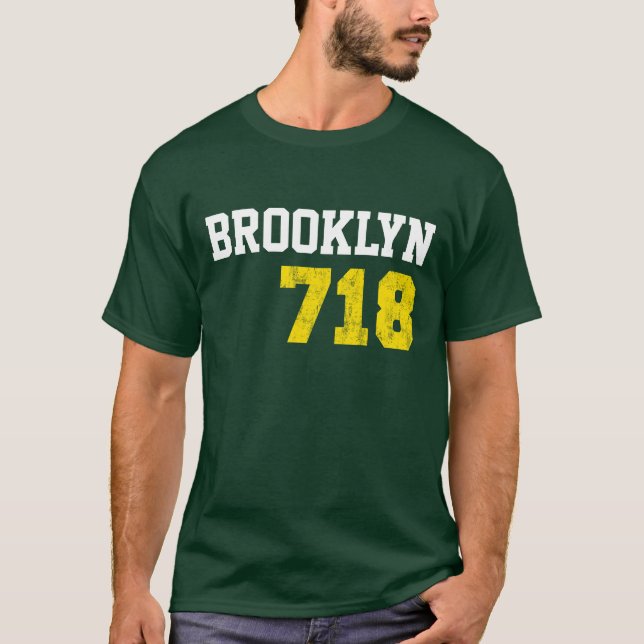 Brooklyn 718 t-shirt (Framsida)
