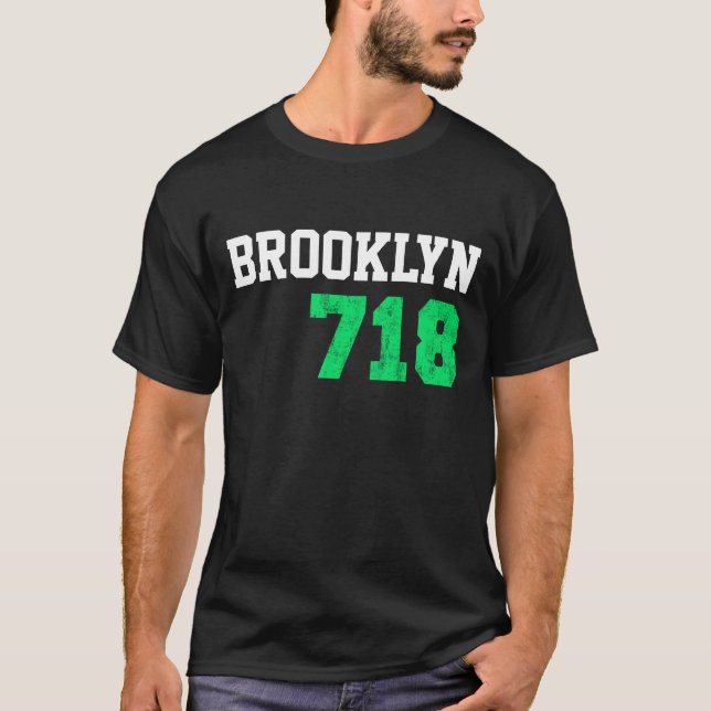 Brooklyn 718 t-shirt (Framsida)