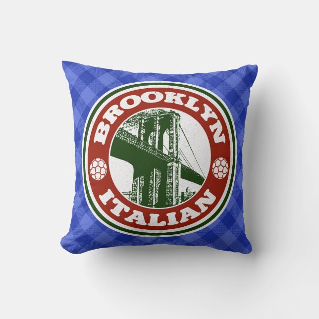Brooklyn American Italiano Cushion Kudde (Framsida)