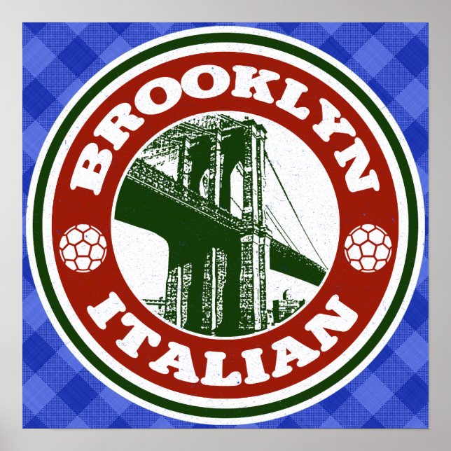 Brooklyn American Italy Poster Print (Framsidan)