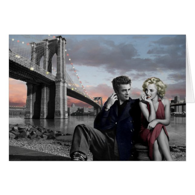 Brooklyn B&W Hälsningskort (Framsidan Horizontal)