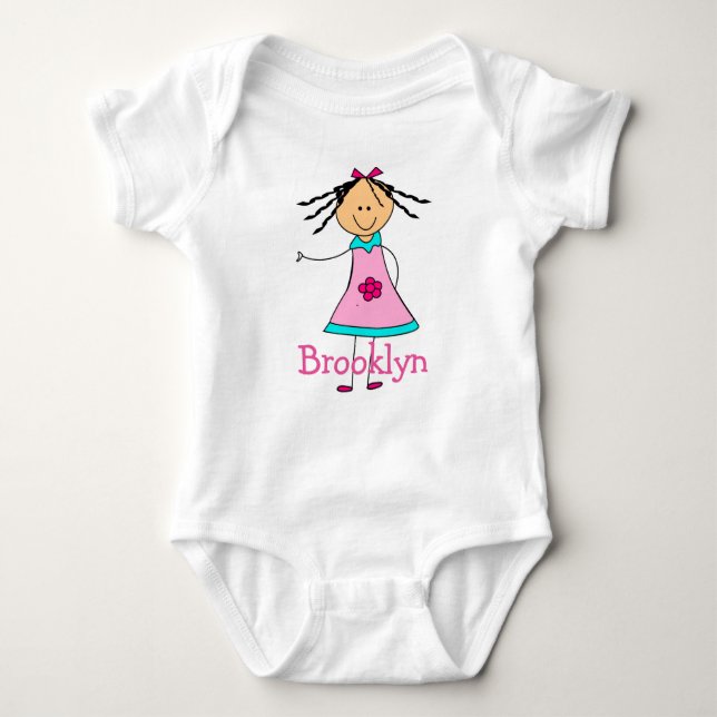 BROOKLYN baby namn personlig T-shirt (Framsida)