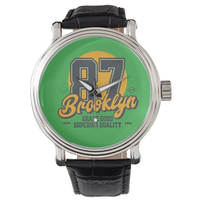 Brooklyn Badge Armbandsur (Framsida)