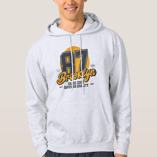 Brooklyn Badge Hoodie (Framsida)