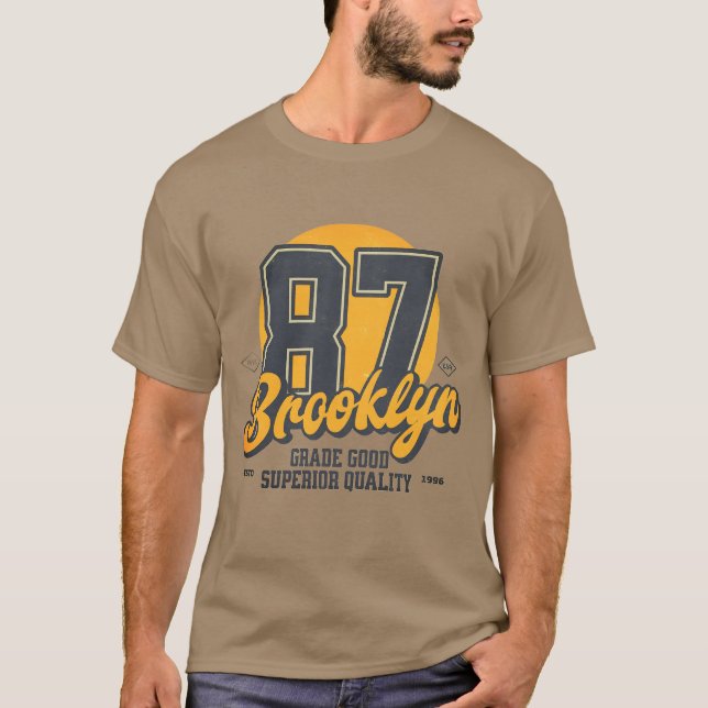 Brooklyn Badge T Shirt (Framsida)