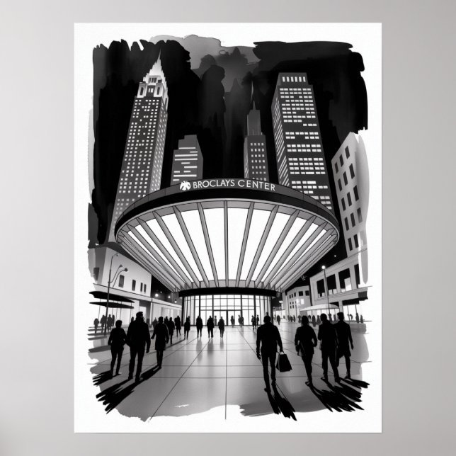 Brooklyn Barclays Center Nattpublik Poster (Framsidan)