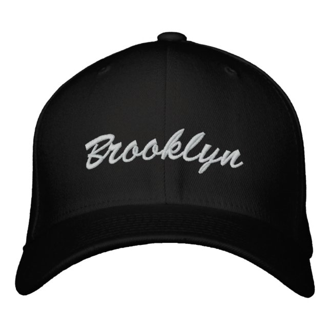 Brooklyn Baseball Cap Broderad Keps (Framsida)