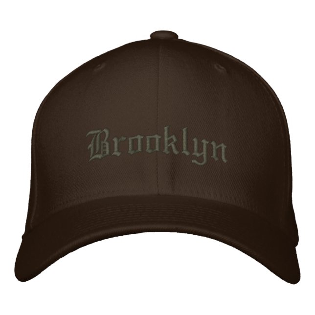 Brooklyn Basebollmössa Broderad Keps (Framsida)