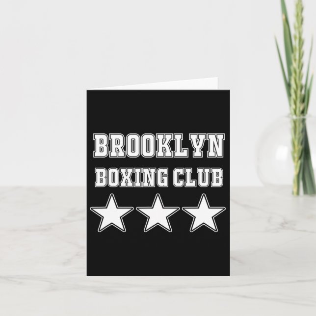 Brooklyn Boxing Klubb Stars Kort (Framsida)