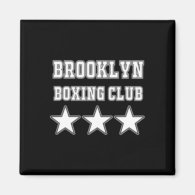 Brooklyn Boxing Klubb Stars Magnet (Framsidan)