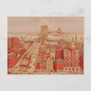 Brooklyn Bridge, 1883 Vykort