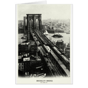 Brooklyn Bridge 1900 Hälsningskort