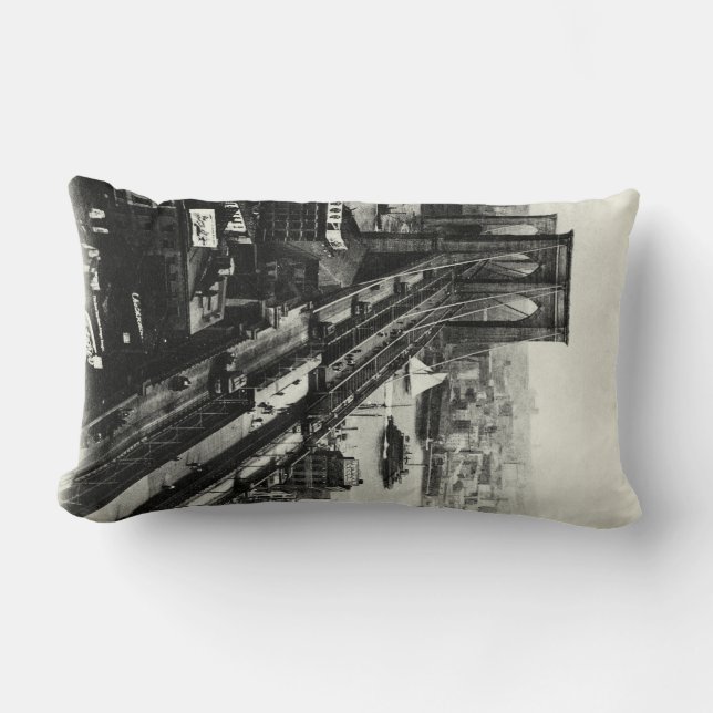 Brooklyn Bridge 1900 Lumbarkudde (Framsida)